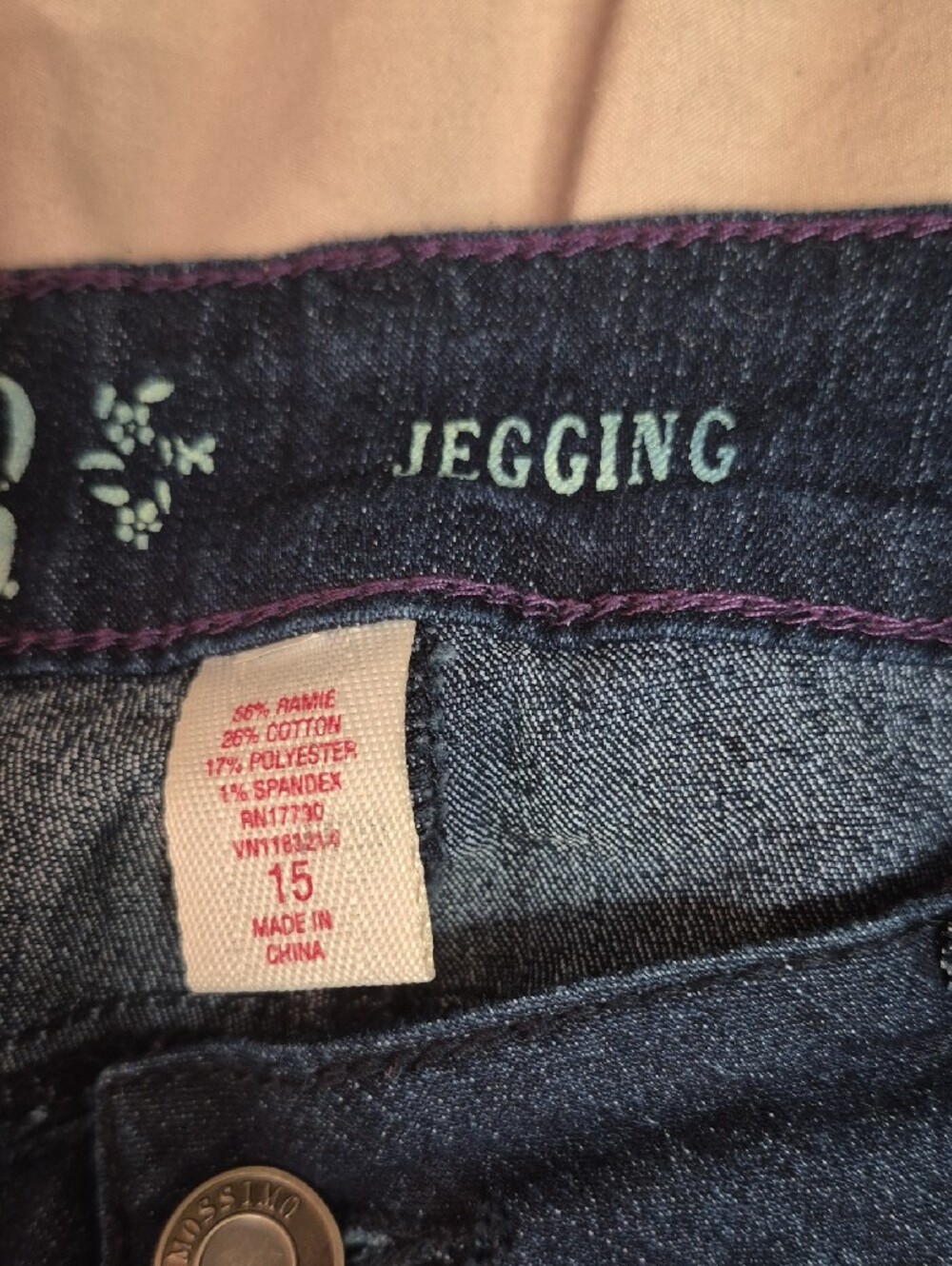 Mossimo Supply Co. Dark Indigo Stretch Jeggings - Picture 3 of 7